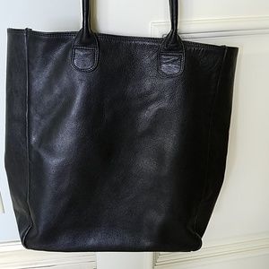 Super soft leather tote